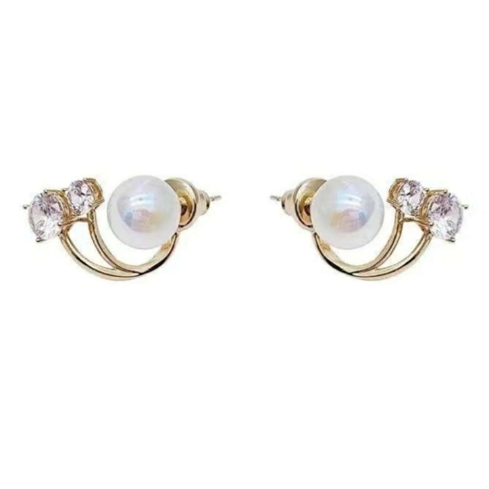 Sparkling Rhinestone Earrings - Picture 3 of 5